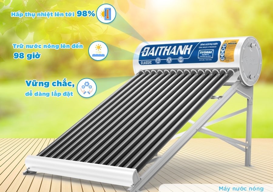 Máy nước nóng năng lượng mặt trời 180lit