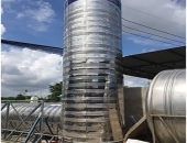 Bồn nước inox 12000L (lít) mẫu đứng 12 khối công nghiệp