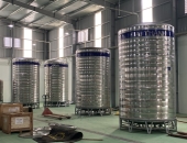 Bồn nước inox 15000L (lít) mẫu đứng 15 khối công nghiệp