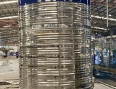 Bồn nước inox 8000L (lít) mẫu đứng 8 khối công nghiệp