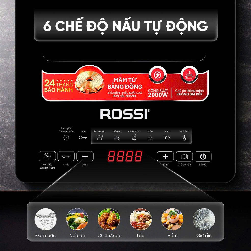 Bếp từ đơn Rossi RS-1020CC01