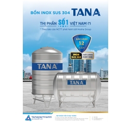 Xem giá: bồn nước inox SUS304〖500L - 6000L〗 TÂN Á