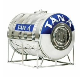 Bồn nước inox 500L ngang TÂN Á – SUS.304